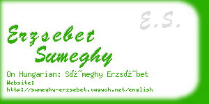 erzsebet sumeghy business card